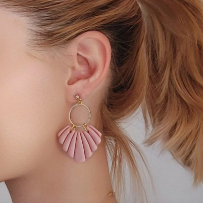 BRINCOS "CLEO" ROSÉ DUESTELLE ITALIA