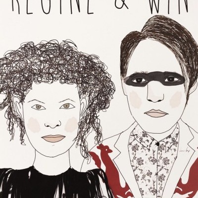 ILUSTRAÇÃO "RÉGINE E WIN" LEONOR FEIJÓ