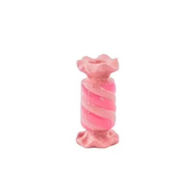 CANDLE HOLDER - TOFFEE CANDY LONG- PINK/NEON - HOUSE VITAMIN