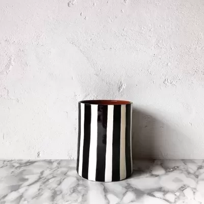 BOLD STRIPE VASE SMALL "VERTICAL STRIPE" CASA CUBISTA