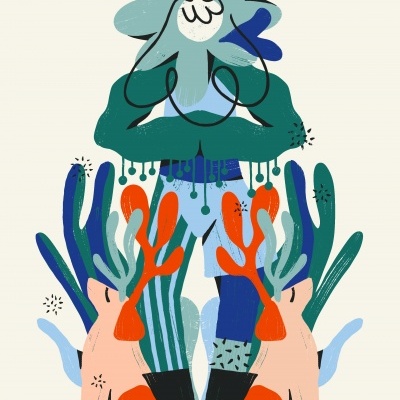 ILUSTRAÇÃO "FUNNY CHRISTMAS I" CATARINA OSCARINA