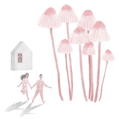 ILUSTRAÇÃO "COUPLE MUSHROOMS" BÁRBARA AMARAL
