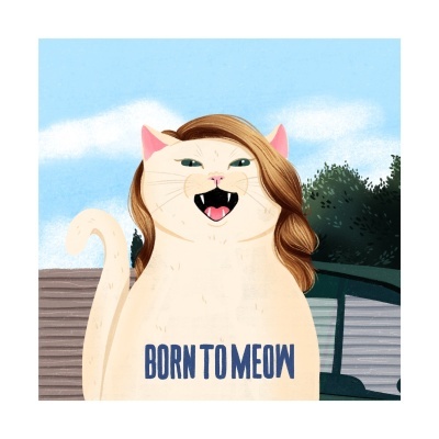 ILUSTRAÇÃO "BORN TO MEOW" SARA FELGUEIRAS