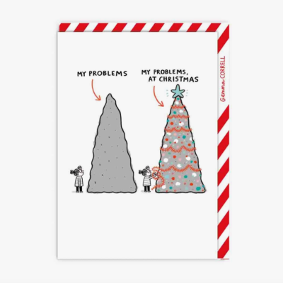POSTAL "MY PROBLEMS AT CHRISTMAS" OHH DEER