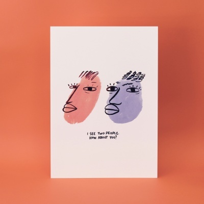 ILUSTRAÇÃO "I SEE TWO PEOPLE" GABRIELA ARAÚJO