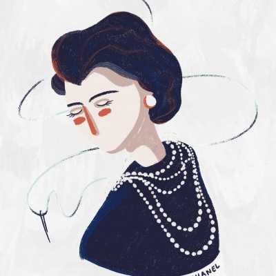 ILUSTRAÇÃO " COCO CHANEL " GABRIELA FERREIRA