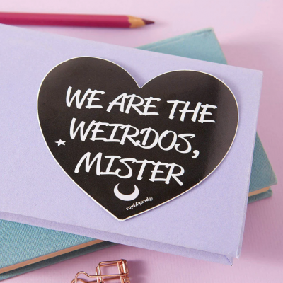 We Are The Weirdos Heart Vinyl Sticker