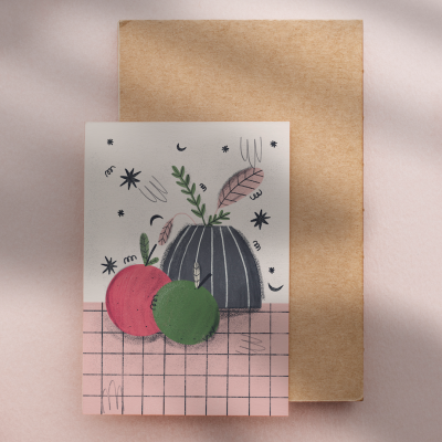 POSTAL "STILL LIFE PINK" CATPIVARA