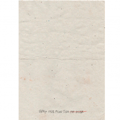 ILUSTRAÇÃO "A POESIA É PARA COMER / 10 - no espaço onde ficou tudo " MARTA NUNES