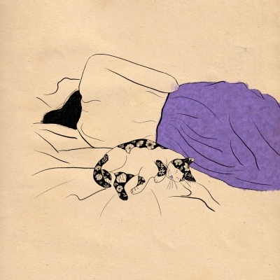 ILUSTRAÇÃO "LAZY CAT LADY" SUSANA SILVA