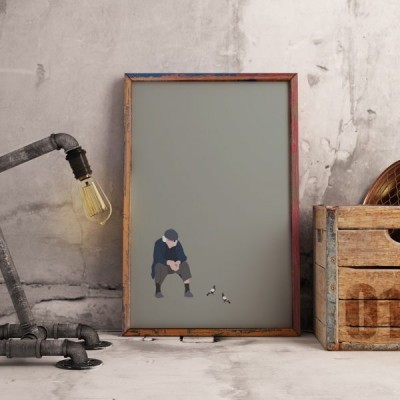 POSTER "A SOLIDÃO, HÁBITOS E COSTUMES" 100% PORTUGAL