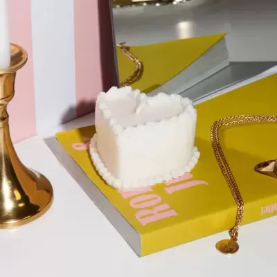 GOOD MORNING CANDLE "HEART CAKE" DOIY