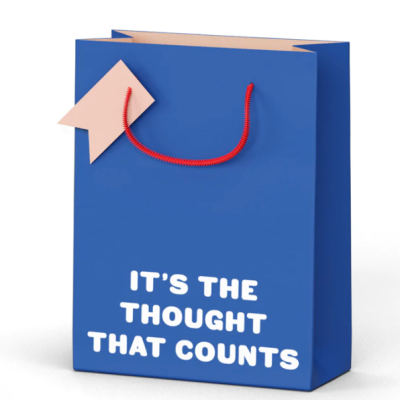 It's The Thought that Counts Small Gift Bag
