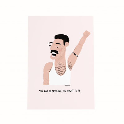 ILUSTRAÇÃO "FREDDIE MERCURY" ADRIANA FONTELAS