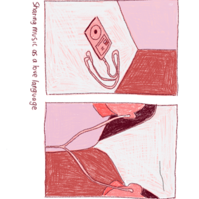 ILUSTRAÇÃO "SHARING MUSIC AS A LOVE LANGUAGE" CLAUDIA PENA