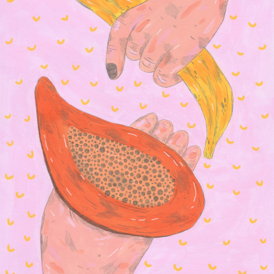 ORIGINAL "BANANA, PAPAYA LOVERS" DIANA COSTA