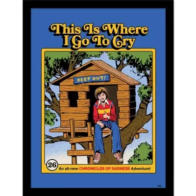 POSTER 30x40 COM MOLDURA "THIS IS WHERE I GO" PYRAMID INTERNATIONAL