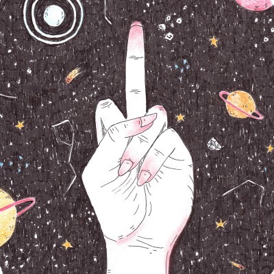 ILUSTRAÇÃO "DEDO CÓSMICO" BÁRBARA AMARAL