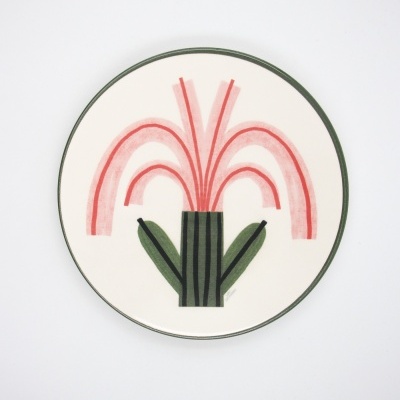 PRATO ILUSTRADO "PLANTA" CATPIVARA E PÓ DE BARRO