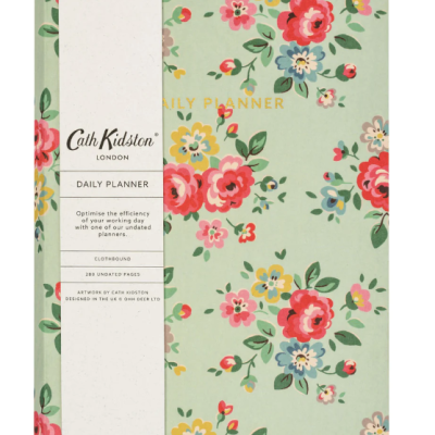CATH KIDSTON DUCK EGG FLORAL DAILY PLANNER