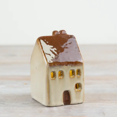 CASA LED COM TELHADO CASTANHO 0CM GAINSBOROUGH GIFTWARE