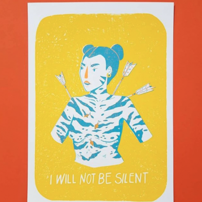EXPOSIÇÃO "GIRLS JUST WANNA HAVE FUN" - "I WILL NOT BE SILENT " JOANA CUNHA