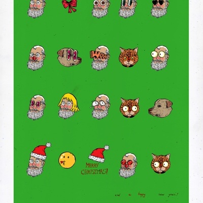 ILUSTRAÇÃO "GREEN CHRISTMAS" NICOLAE NEGURA