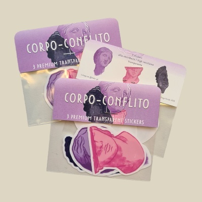 PACK DE AUTOCOLANTES "CORPO-CONFLITO" DIOGO PAIXÃO