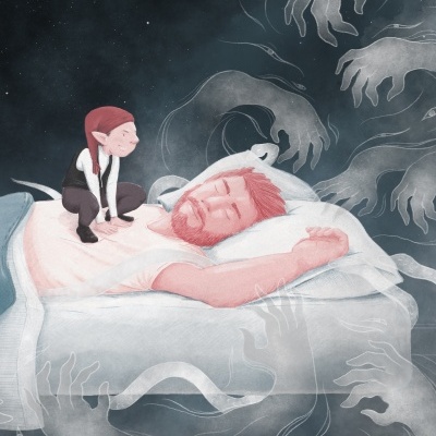 ILUSTRAÇÃO " INSONHO " DIOGO PAIXÃO