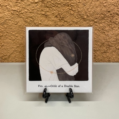 AZULEJO "ÓRBITA DE UMA ESTRELA DUPLA" CLÁUDIA SALGUEIRO