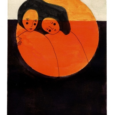 ORIGINAL "ABRAÇO AO PÔR DO SOL" JOANA NOBREGA