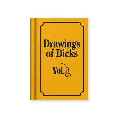 "DRAWINGS OF DICKS" FABRIC HARDBACK NOTEBOOK (A7) - OHH DEER