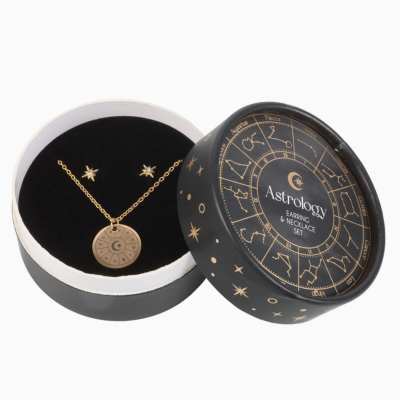 CONJUNTO DE BRINCOS E COLAR "ASTROLOGY" SOMETHING DIFFERENT