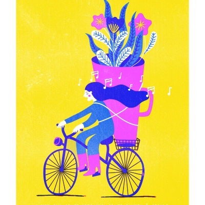 ILUSTRAÇÃO "BICICLETA" CRISTINA MOREIRA