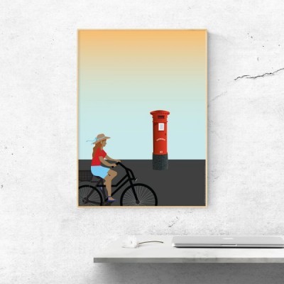 POSTER "MARCO DE CORREIO EM PORTUGAL" 100% PORTUGAL