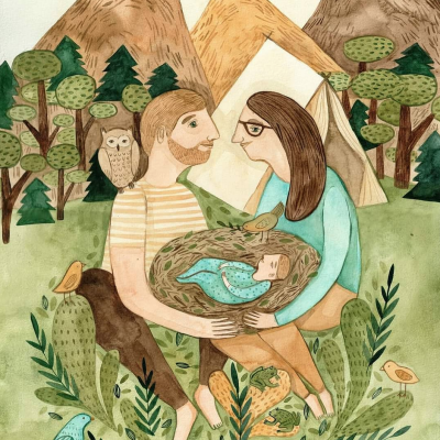 ILUSTRAÇÃO "NATURE AND OUR BABY" MIRJAM SIIM