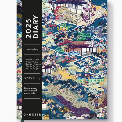 AGENDA DIÁRIA DA CHINOISERIE JAPONESA 2025 OHH DEER