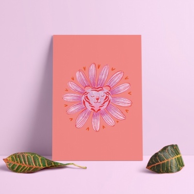 ILUSTRAÇÃO "FLOWER TIGER" JESS ILLUSTRATES