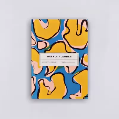 LAY FLAT WEEKLY PLANNER "OVERLAY FLOWERS A5" THE COMPLETIST