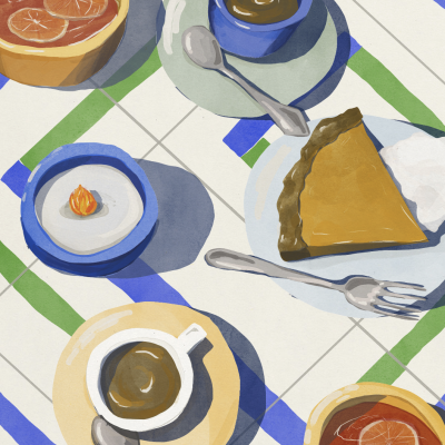 ILUSTRAÇÃO "BREAKFAST PIE" EVA HALFERS