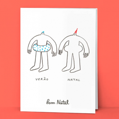 POSTAL DE NATAL "BOM NATAL" GABRIELA ARAÚJO