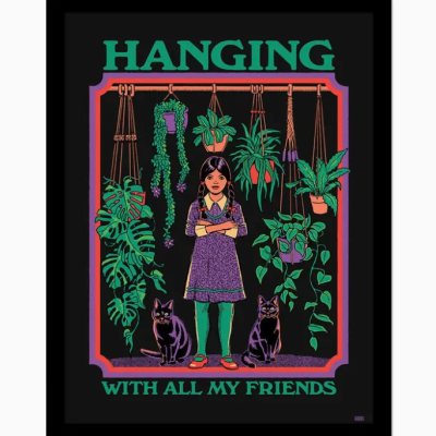 POSTER 30x40 COM MOLDURA "HANGING WITH ALL MY FRIENDS" PYRAMID INTERNATIONAL