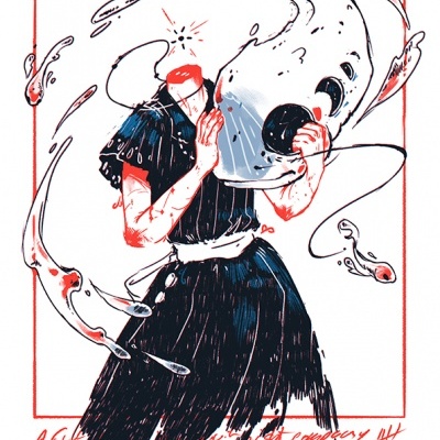 RISOGRAFIA "ABRAÇO DE FELICIDADE" ANA MARTINS (BOTTLE OF GUTS)