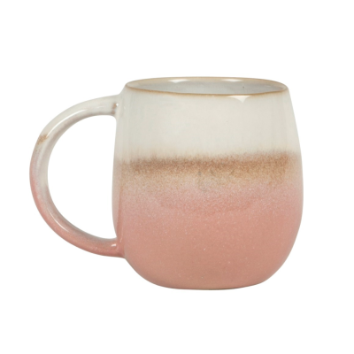 DIP GLAZED OMBRE PINK MUG SASS BELLE