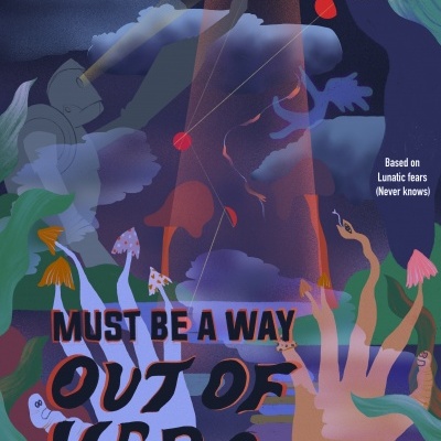 ILUSTRAÇÃO " MUST BE A WAY OUT OF HERE " ANA LOPES
