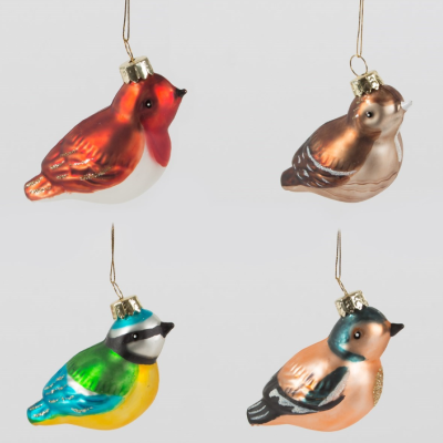 ENFEITES DE NATAL "BRITISH BIRDS" SASS & BELLE