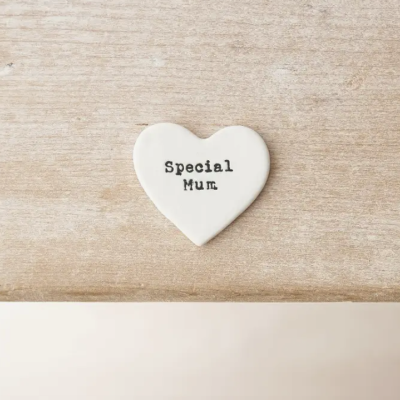 CORAÇÃO "SPECIAL MUM" CERÂMICA 4CM GAINSBOROUGH GIFTWARE