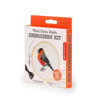 MINI CROSS STITCH KIT- BIRD KIKKERLAND