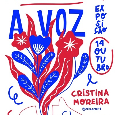 CARTAZ "A VOZ" CRISTINA MOREIRA