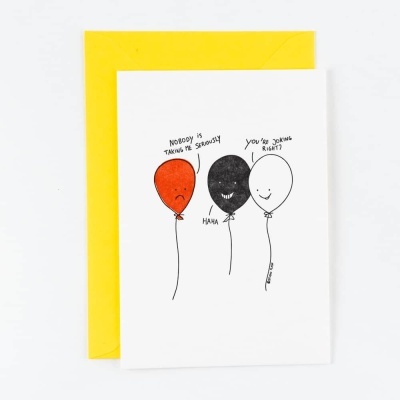 POSTAL "BALLOON JOKE" STUDIO FLASH